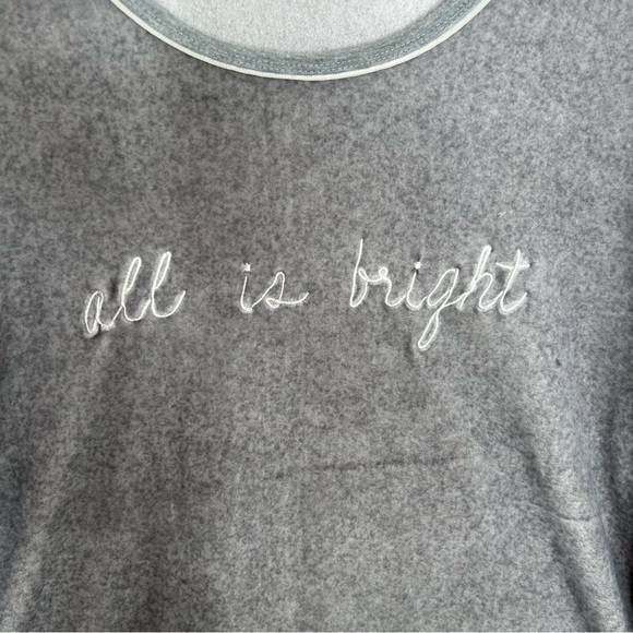 Kate Spade gray long sleeve lounge top size large - Picture 3 of 5